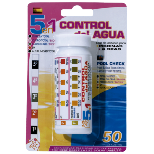 Test Kit 50 Tiritas Analíticas Control del Agua PQS